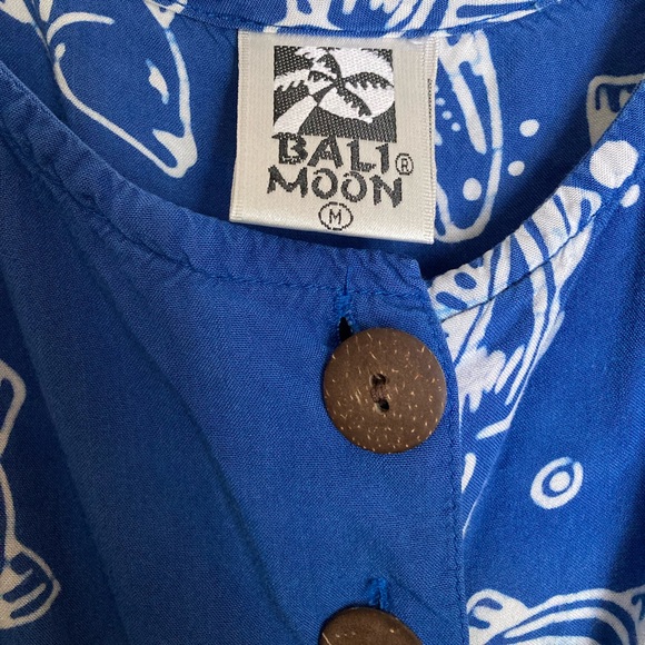 Bali Moon Ocean Fish Pattern Dress - Picture 4 of 7